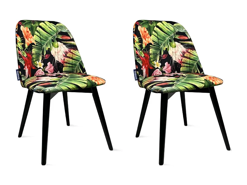 Chaises capitonnées BAKERI (lot de 2)