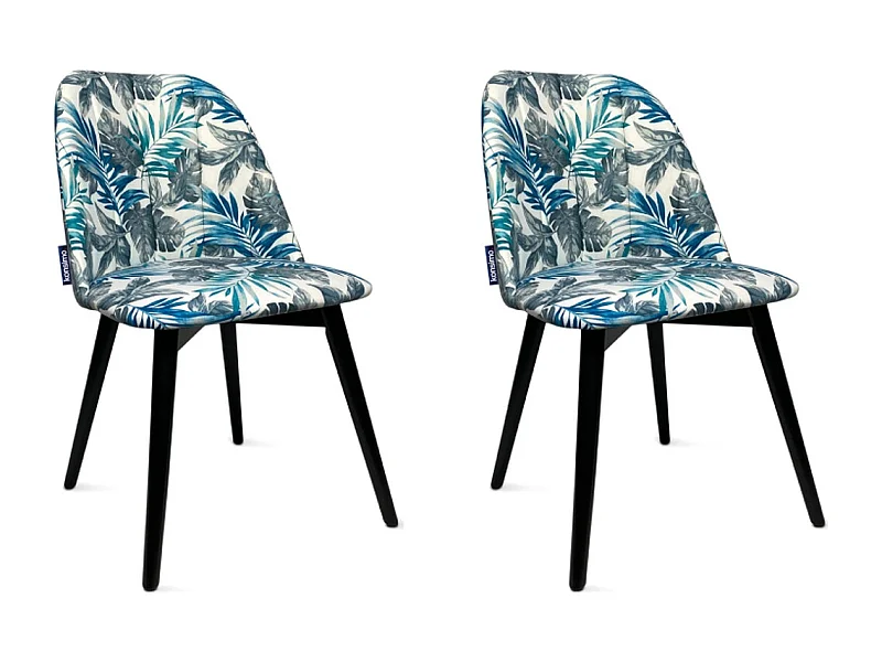 Chaises capitonnées BAKERI (lot de 2)