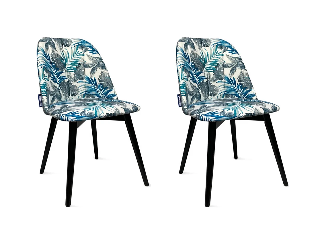 Chaises capitonnées BAKERI (lot de 2)