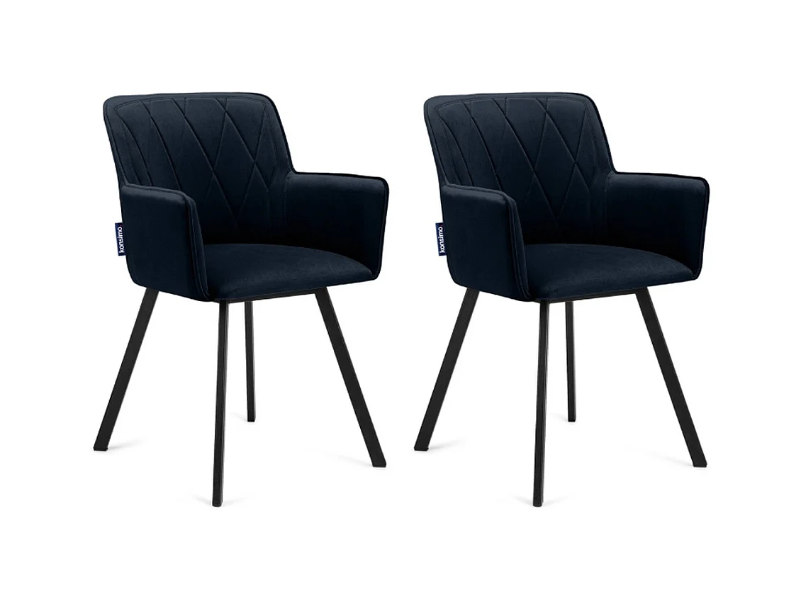 Chaises capitonnées PYRUS (lot de 2)