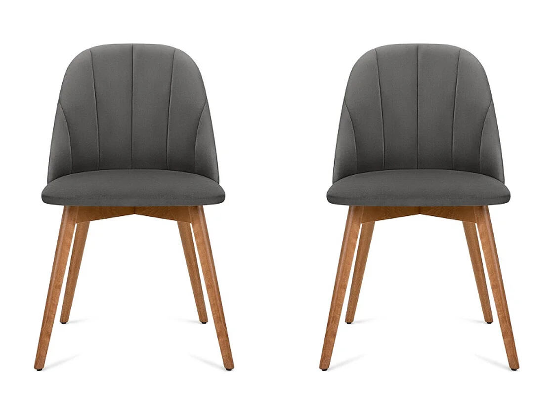 Chaises capitonnées BAKERI (lot de 2)