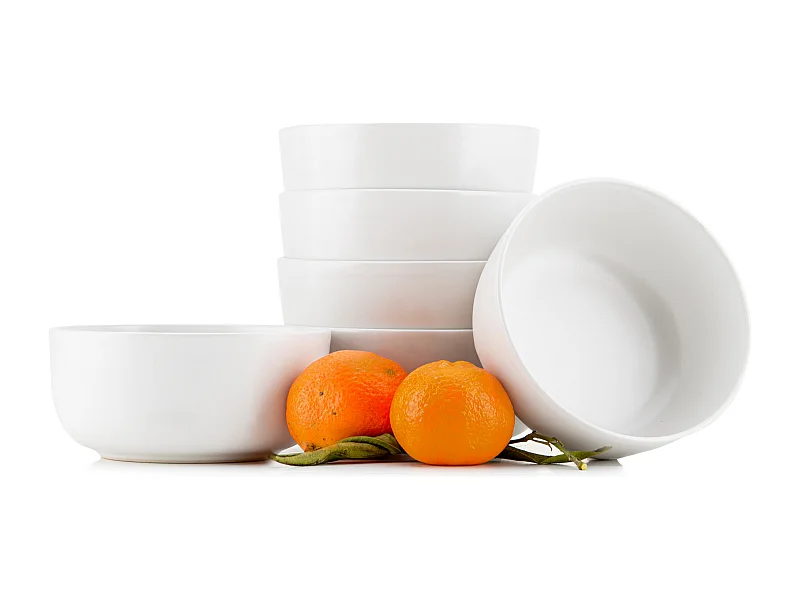 Set de bols 6 personnes 6 pièces - Blanc - VICTO