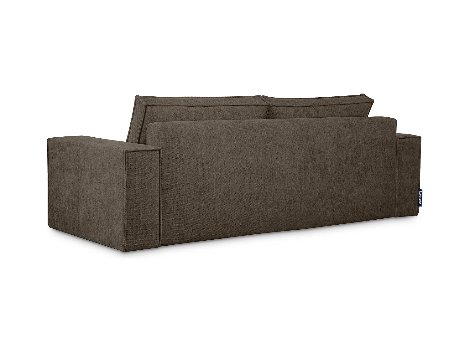 Canapé 3 places convertible - avec fonction couchage - avec coffre de rangement - Marron - NAPI II