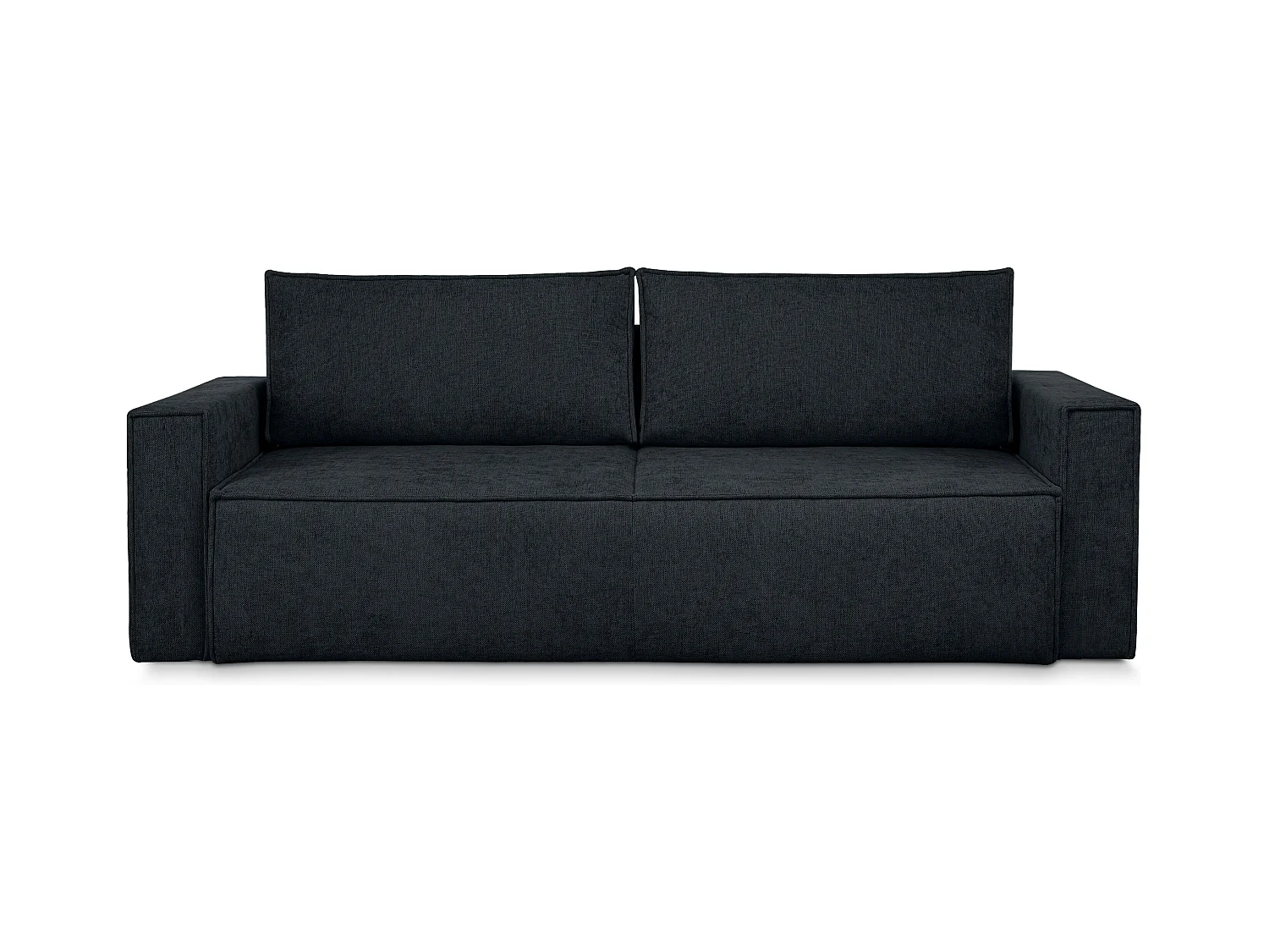 Canapé 3 places convertible - avec fonction couchage - avec coffre de rangement - Bleu - NAPI II