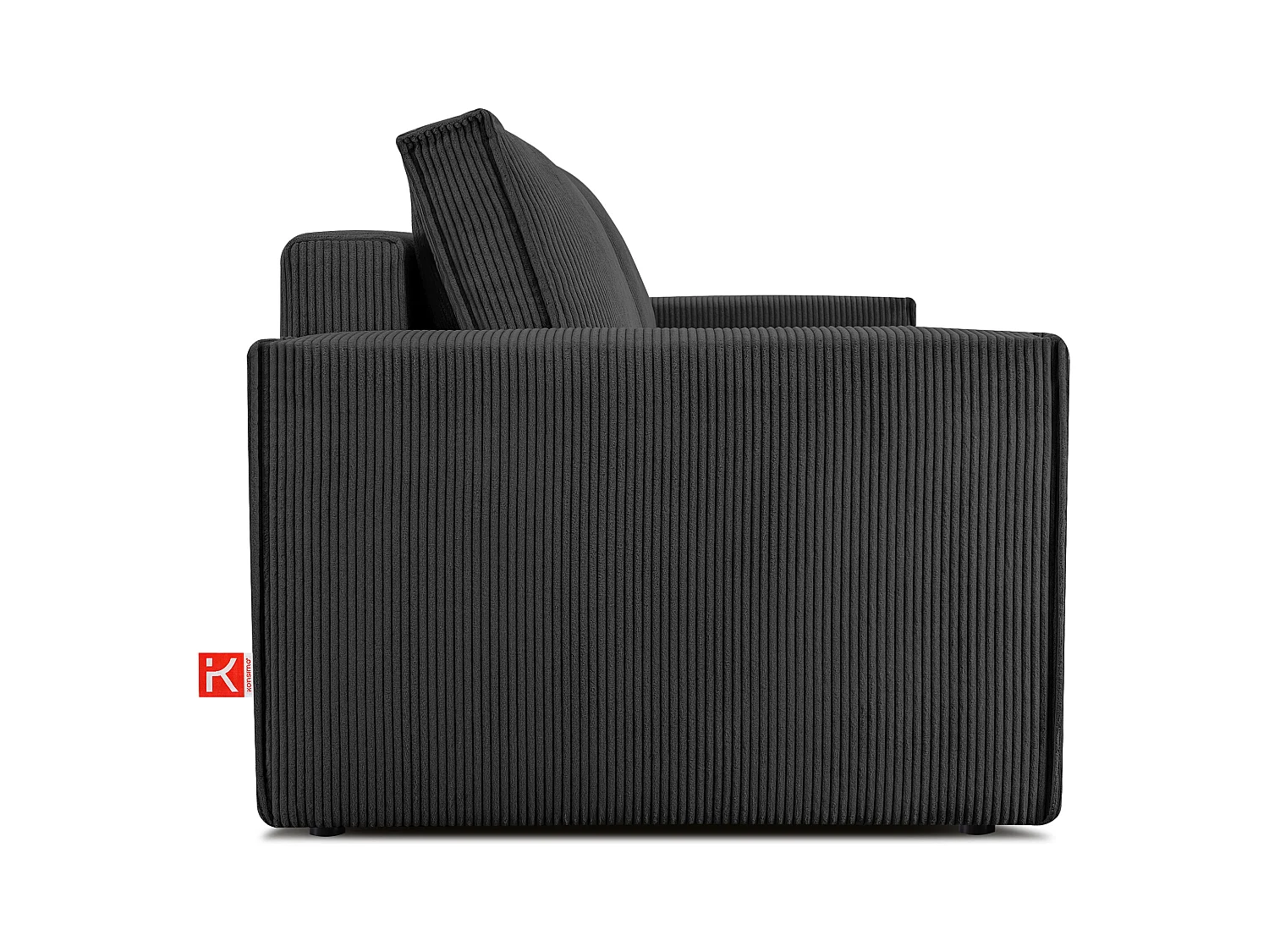 Canapé 3 places convertible - avec fonction couchage - avec coffre de rangement - Gris - NAPI