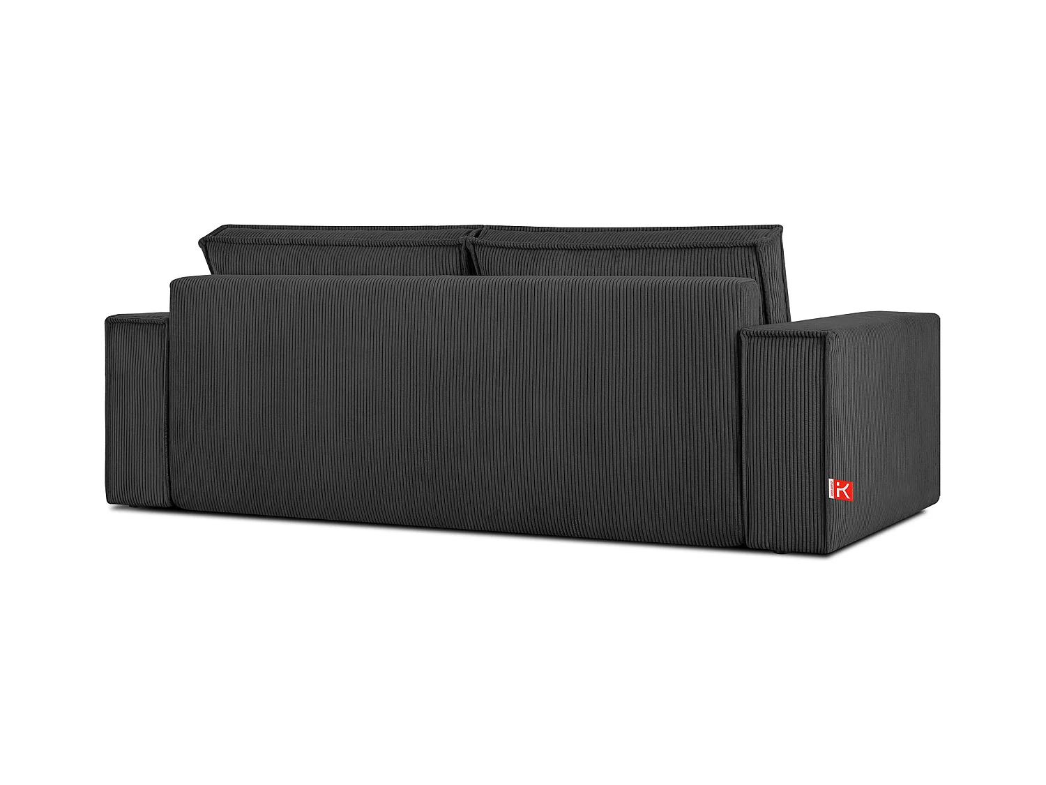 Canapé 3 places convertible - avec fonction couchage - avec coffre de rangement - Gris - NAPI