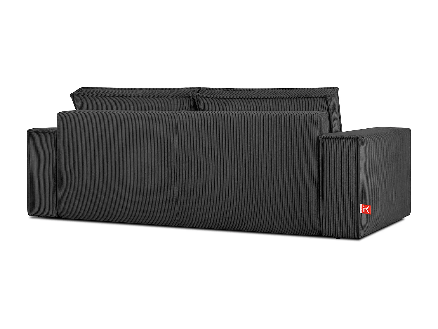 Canapé 3 places convertible - avec fonction couchage - avec coffre de rangement - Gris - NAPI
