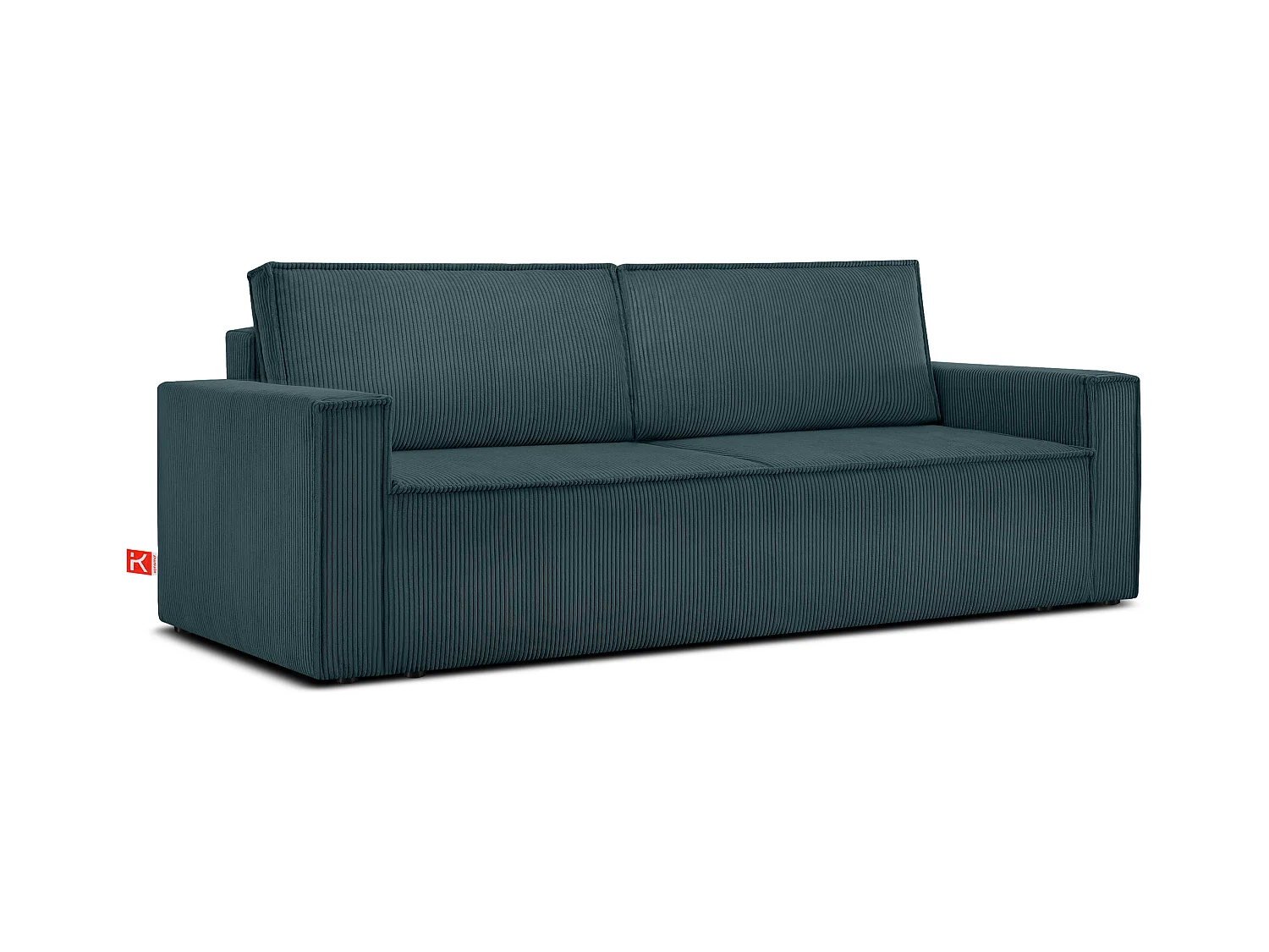 Canapé 3 places convertible - avec fonction couchage - avec coffre de rangement - Bleu - NAPI