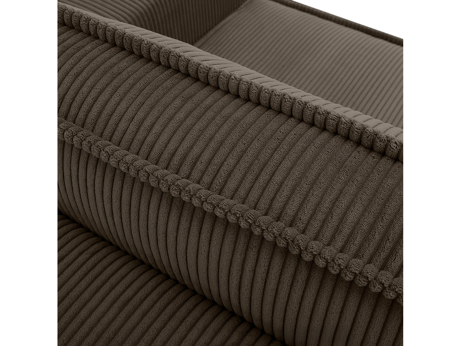 Canapé 3 places convertible - avec fonction couchage - avec coffre de rangement - Marron - NAPI