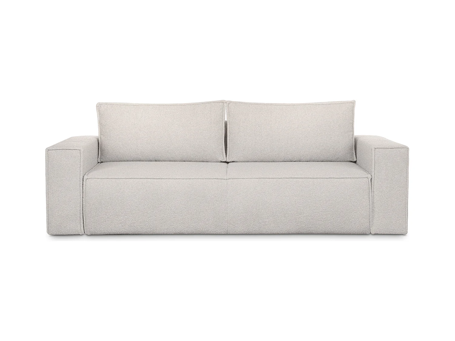 Canapé 3 places convertible - avec fonction couchage - avec coffre de rangement - blanc - NAPI II