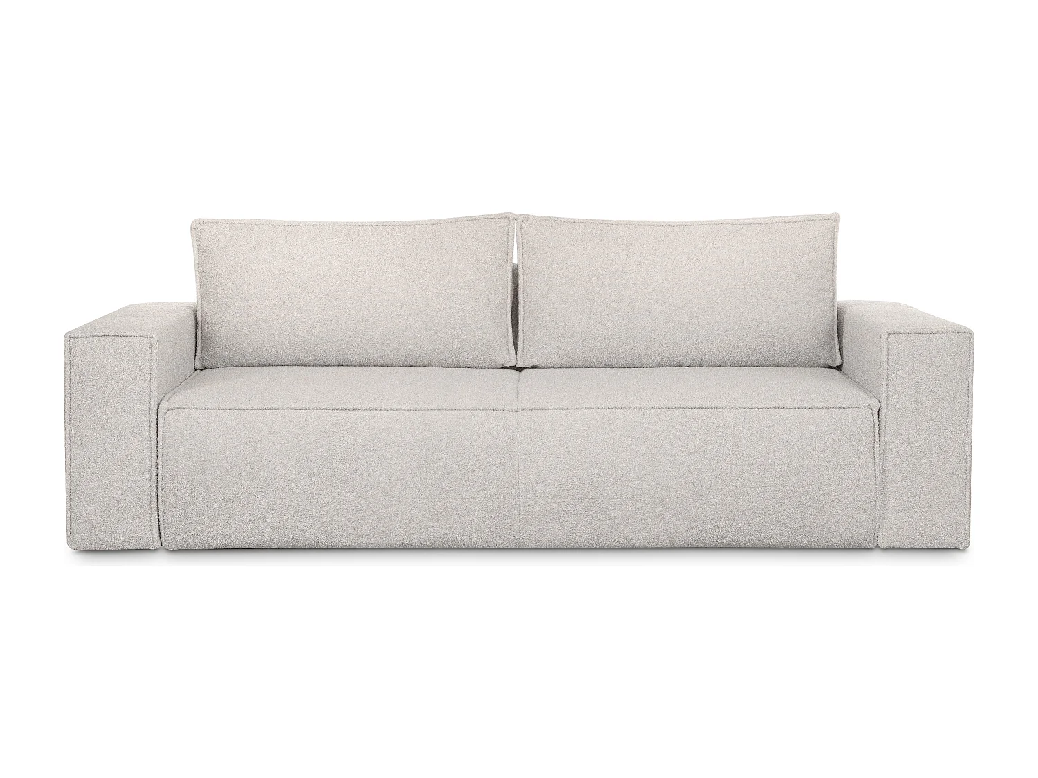 Canapé 3 places convertible - avec fonction couchage - avec coffre de rangement - blanc - NAPI II