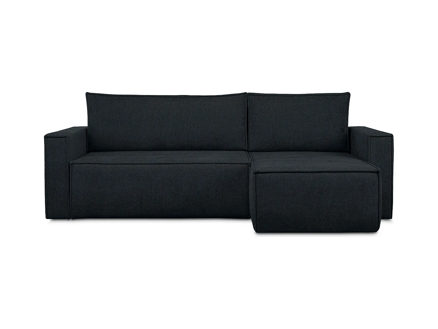 Canapé d'angle universel - gauche / droit - avec fonction couchage - avec coffre de rangement - Bleu - NAPI II