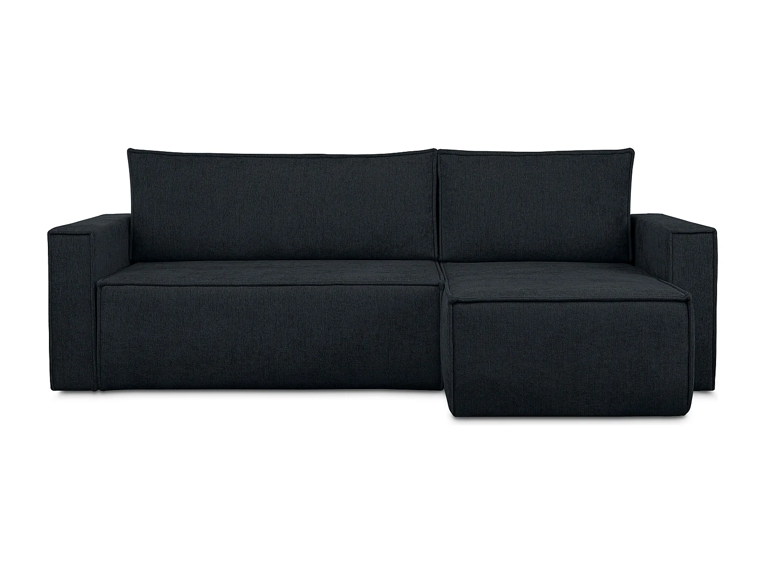 Canapé d'angle universel - gauche / droit - avec fonction couchage - avec coffre de rangement - Bleu - NAPI II