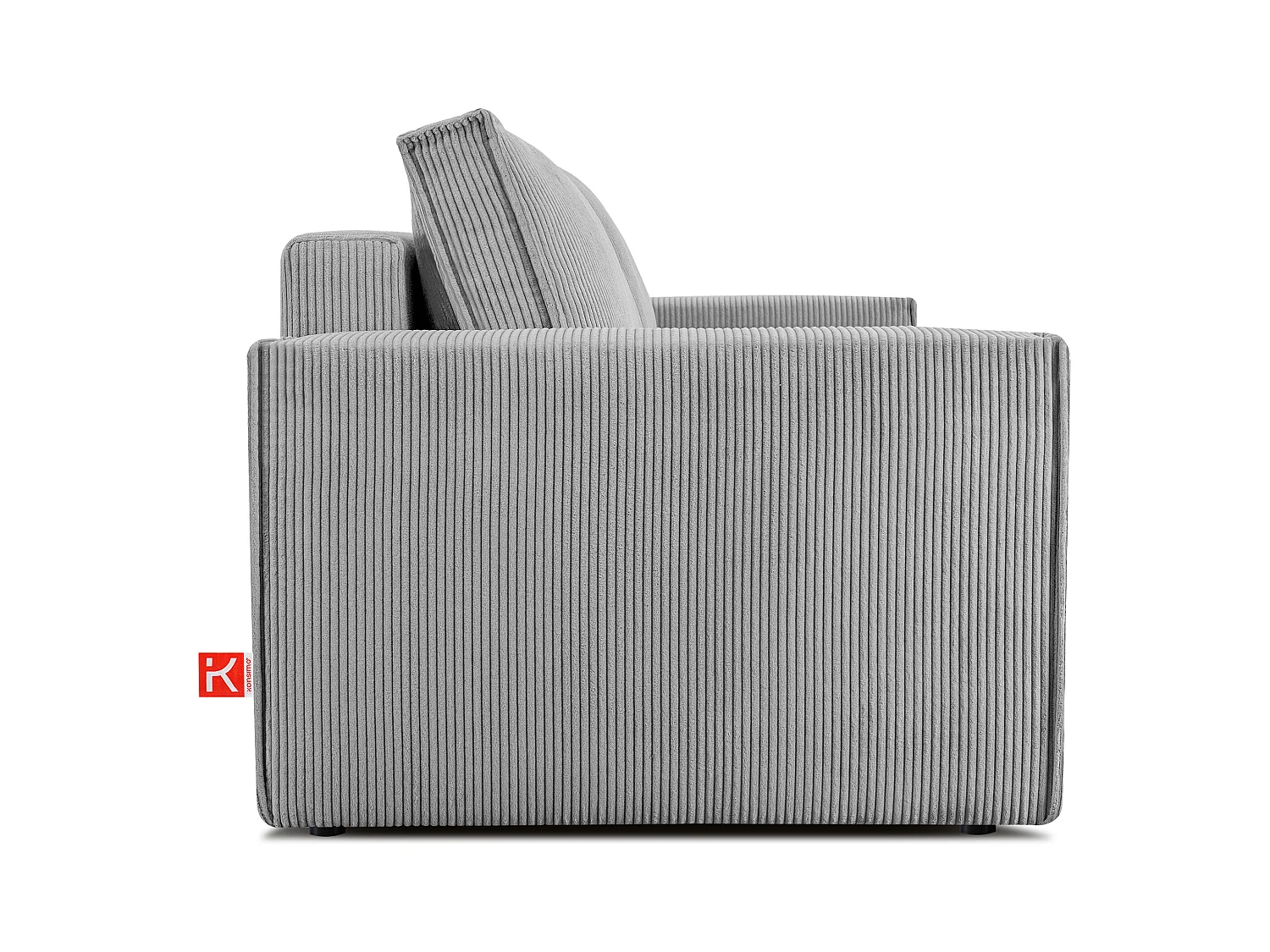 Canapé 3 places convertible - avec fonction couchage - avec coffre de rangement - Gris - NAPI