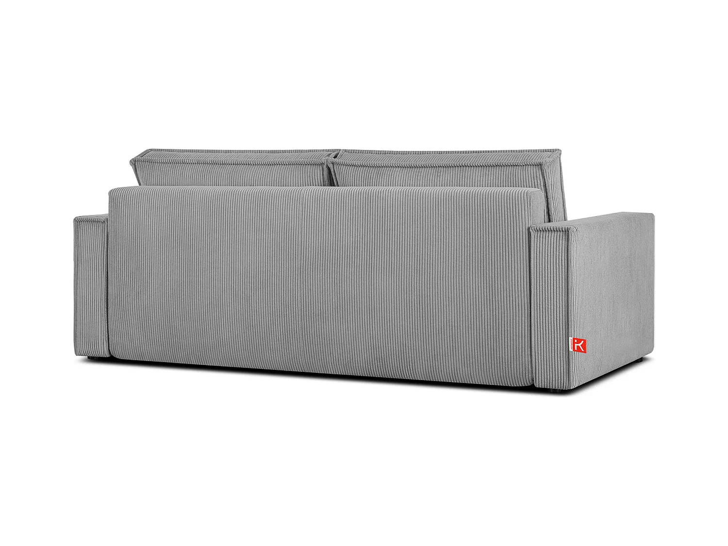 Canapé 3 places convertible - avec fonction couchage - avec coffre de rangement - Gris - NAPI