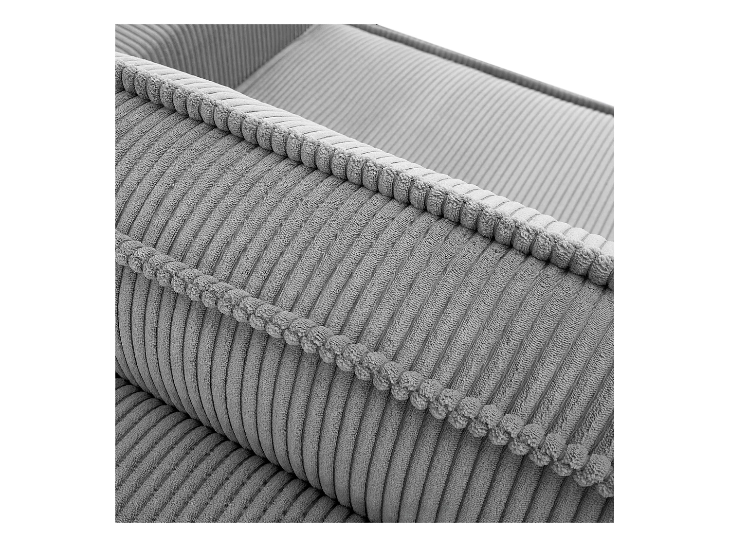 Canapé 3 places convertible - avec fonction couchage - avec coffre de rangement - Gris - NAPI