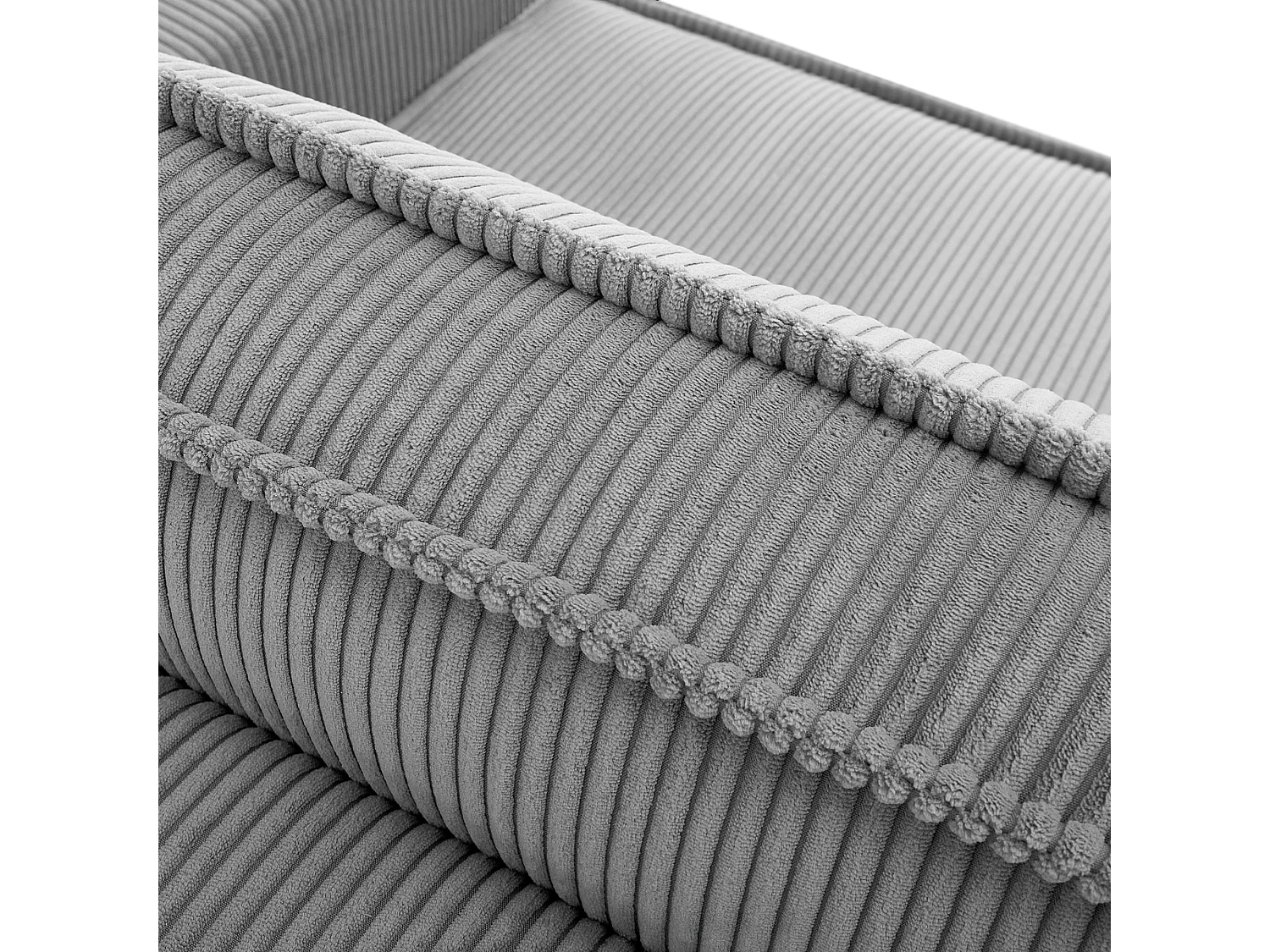 Canapé 3 places convertible - avec fonction couchage - avec coffre de rangement - Gris - NAPI