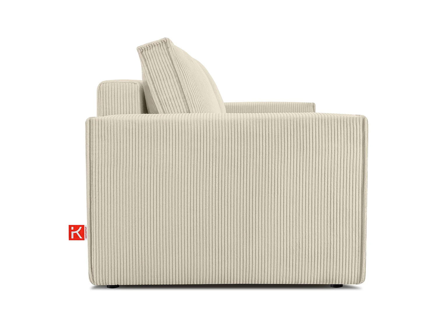 Canapé 3 places convertible - avec fonction couchage - avec coffre de rangement - Créme - NAPI