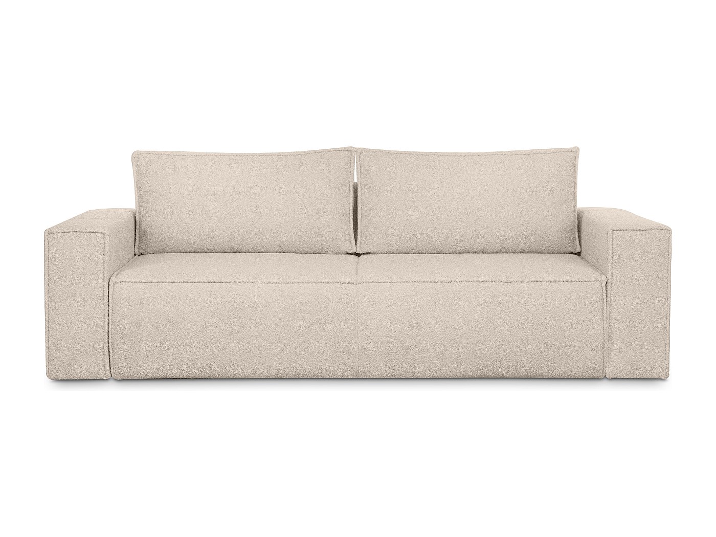 Canapé-lit 2 Places Fonction Couchage Dossier 3 Positions Tissu Coton Lin Design Contemporain 98079660