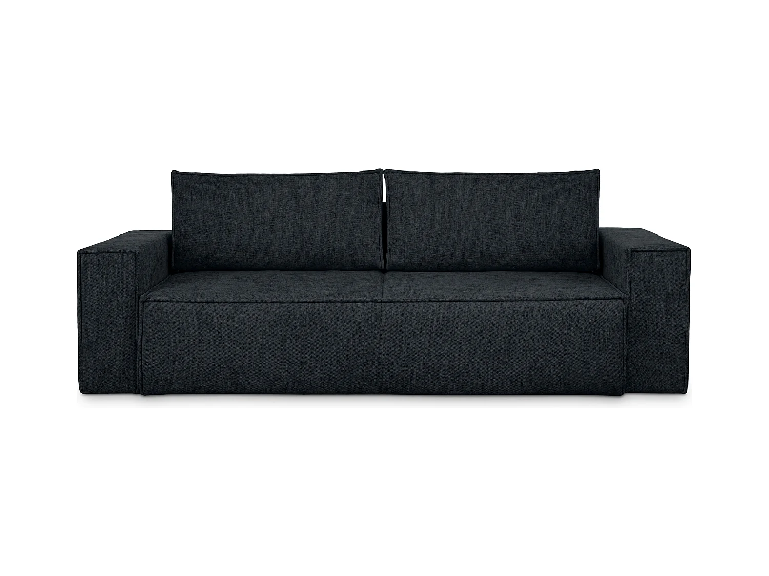 Canapé 3 places convertible - avec fonction couchage - avec coffre de rangement - Bleu - NAPI II