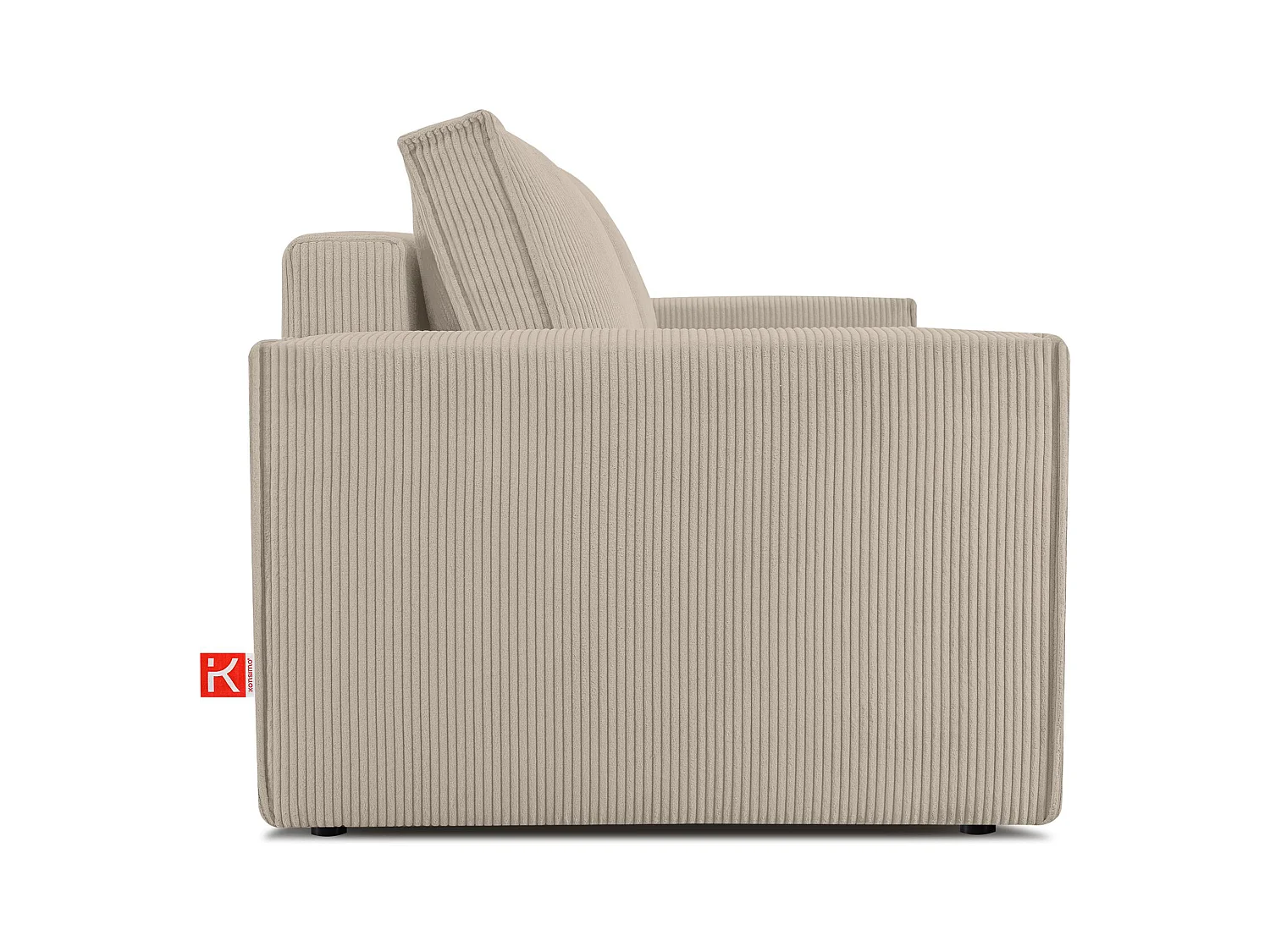 Canapé 3 places convertible - avec fonction couchage - avec coffre de rangement - beige - NAPI