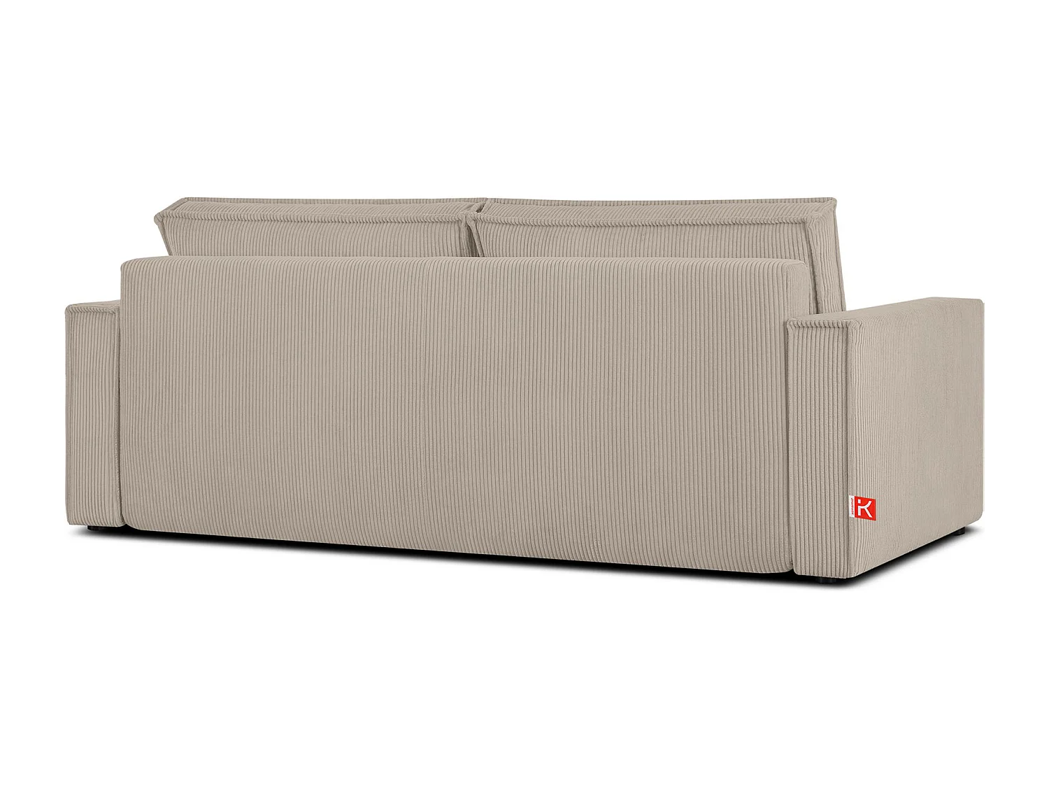 Canapé 3 places convertible - avec fonction couchage - avec coffre de rangement - beige - NAPI
