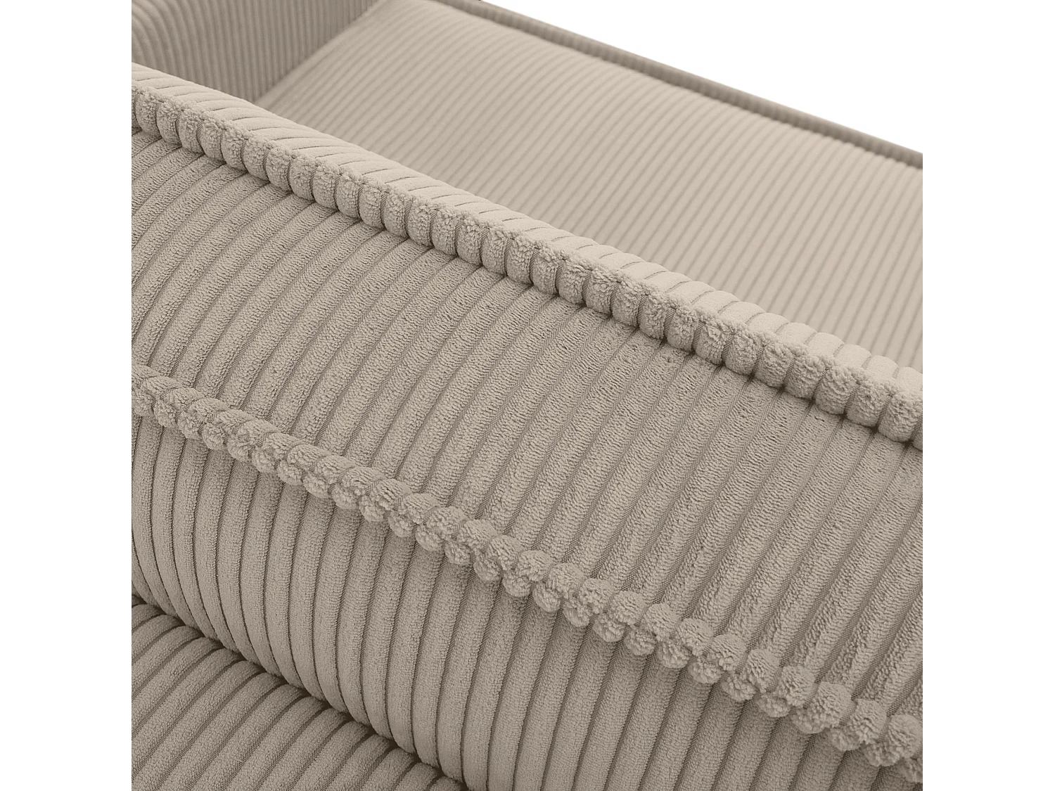 Canapé 3 places convertible - avec fonction couchage - avec coffre de rangement - beige - NAPI