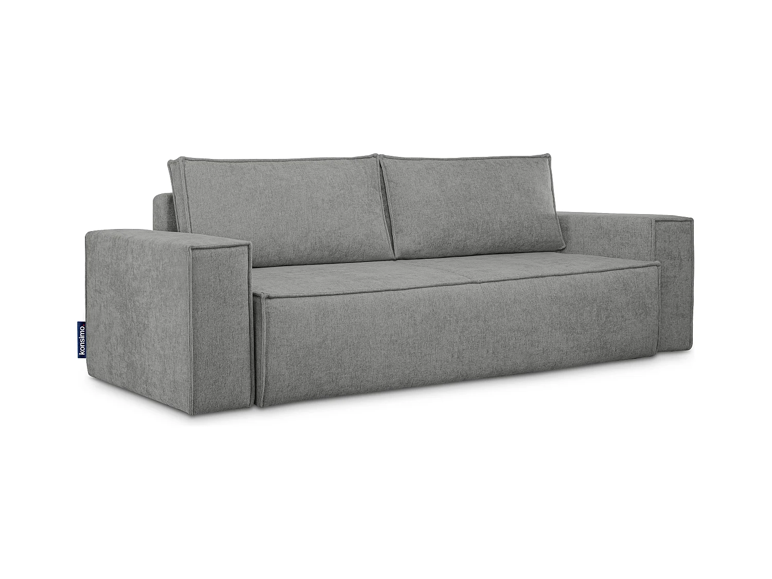 Canapé 3 places convertible - avec fonction couchage - avec coffre de rangement - Gris - NAPI II