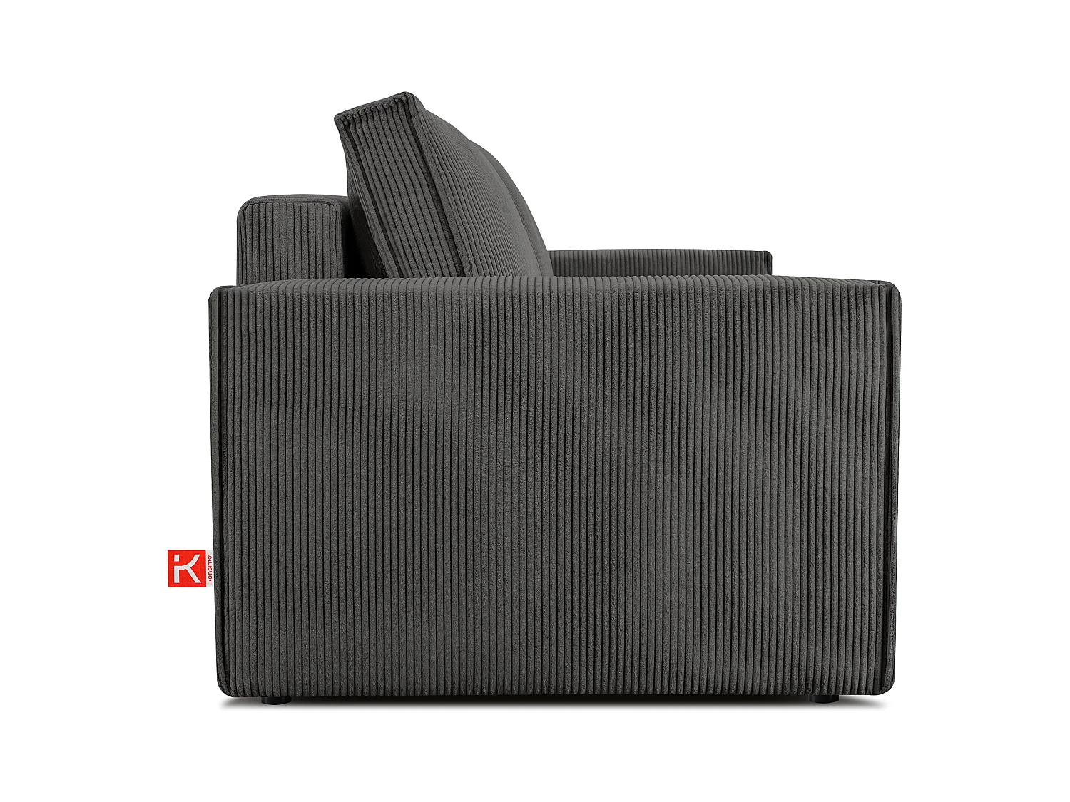 Canapé 3 places convertible - avec fonction couchage - avec coffre de rangement - Gris - NAPI