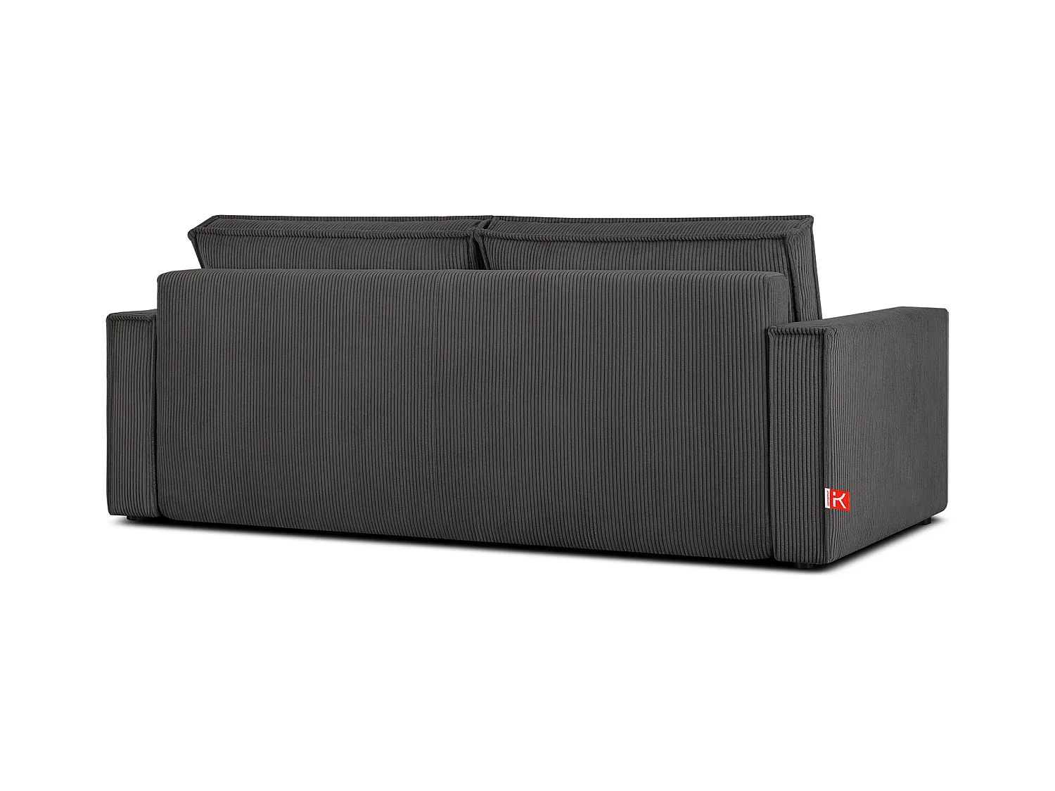 Canapé 3 places convertible - avec fonction couchage - avec coffre de rangement - Gris - NAPI