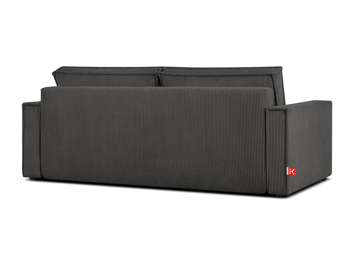 Canapé 3 places convertible - avec fonction couchage - avec coffre de rangement - Gris - NAPI