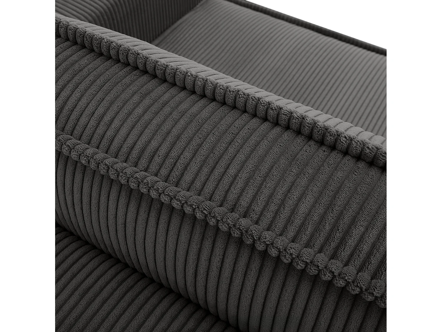 Canapé 3 places convertible - avec fonction couchage - avec coffre de rangement - Gris - NAPI