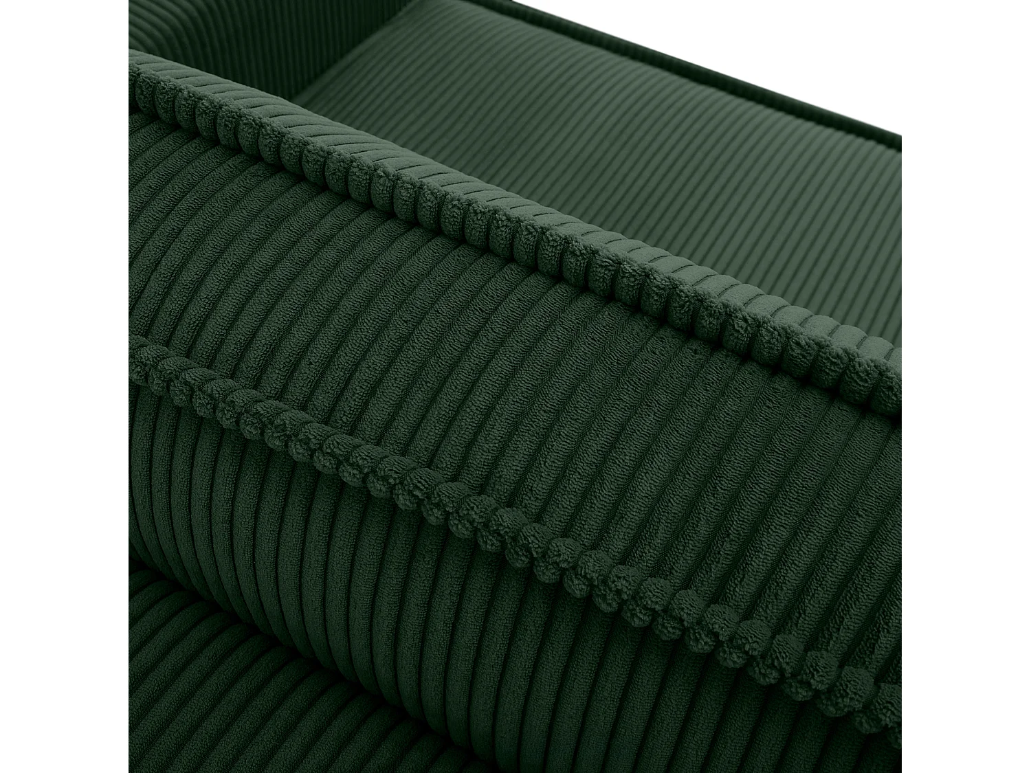 Canapé 3 places convertible - avec fonction couchage - avec coffre de rangement - Vert foncé - NAPI