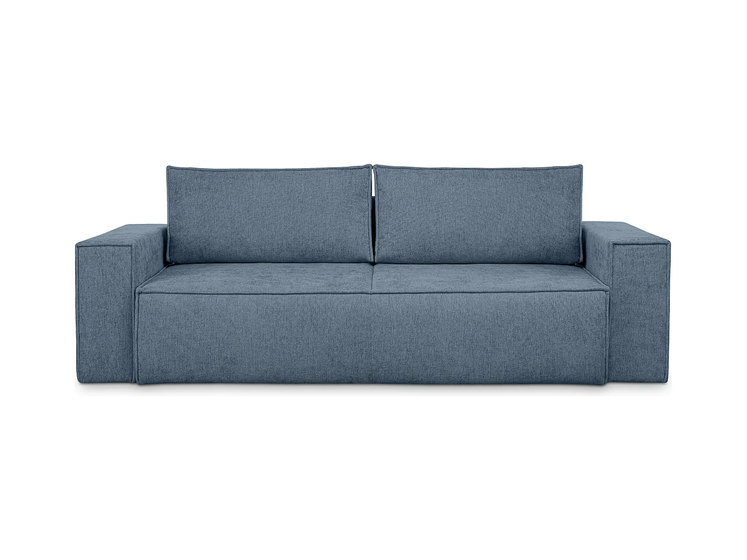 Canapé 3 places convertible - avec fonction couchage - avec coffre de rangement - hellBleu - NAPI II