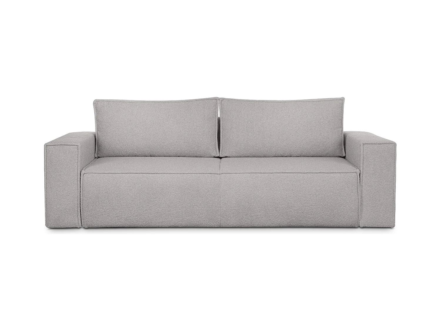 Canapé 3 places convertible - avec fonction couchage - avec coffre de rangement - Gris - NAPI II