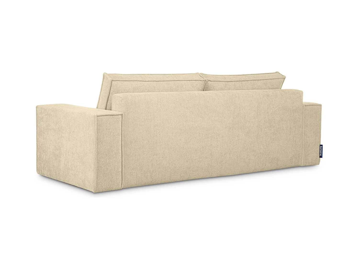 Canapé 3 places convertible - avec fonction couchage - avec coffre de rangement - Creme - NAPI II