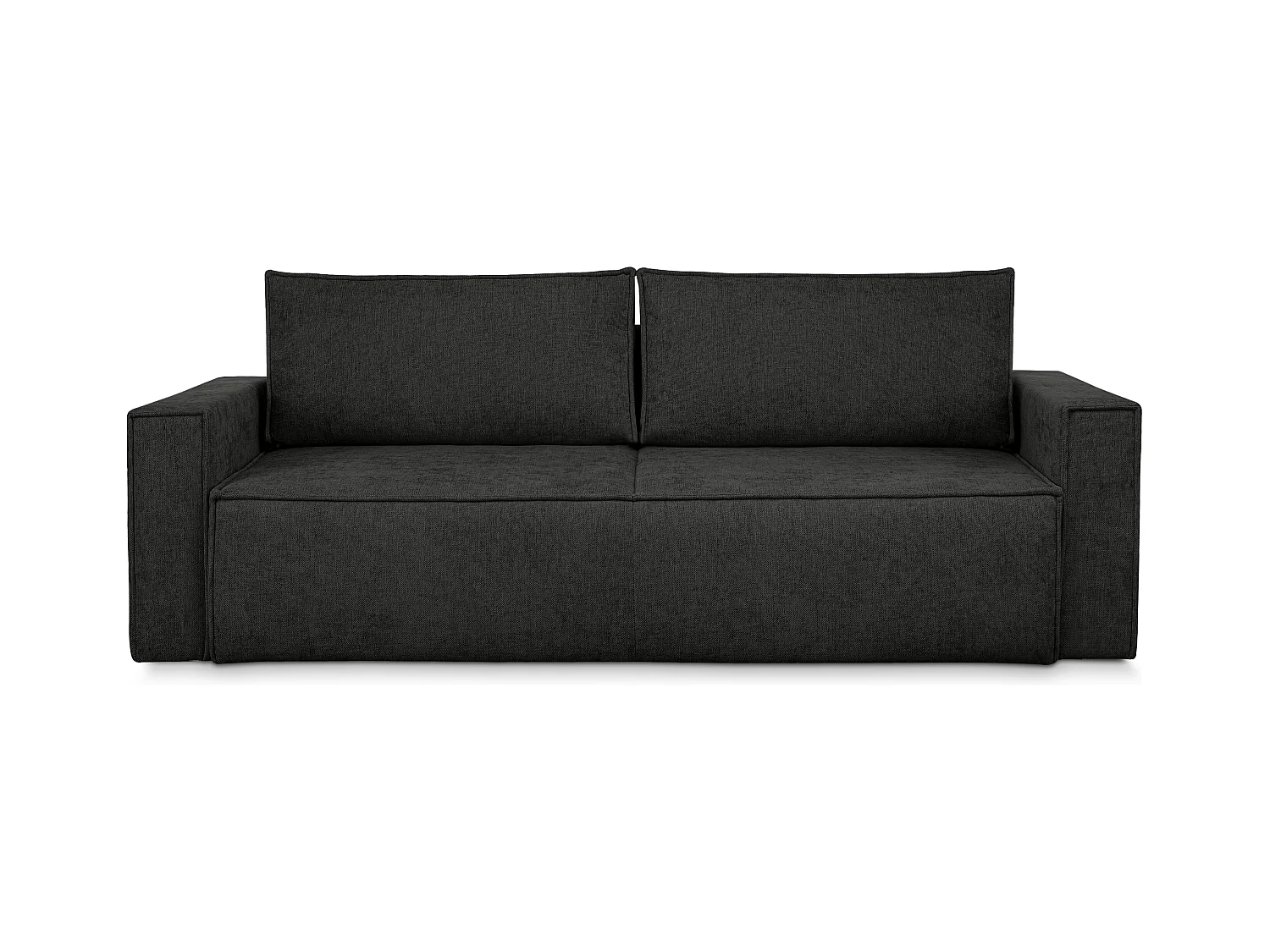 Canapé 3 places convertible - avec fonction couchage - avec coffre de rangement - Anthracite- NAPI II