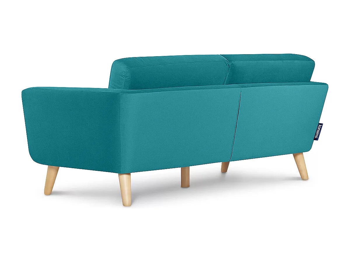 Canapé Scandinave 3 places - Bleu Turquoise - TAGIO
