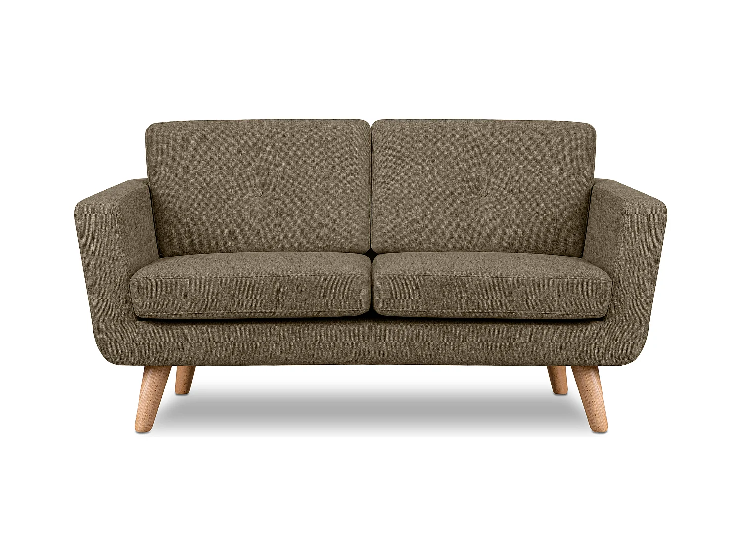 Canapé 2 places - Marron café - TAGIO