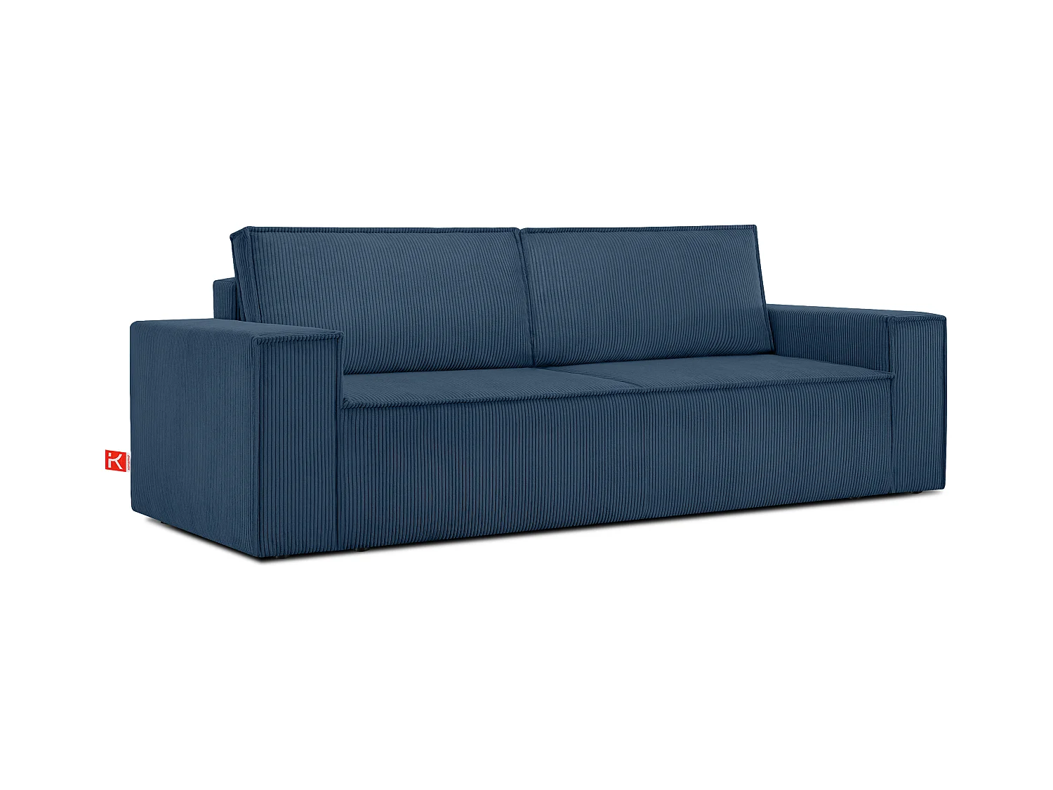 Canapé 3 places convertible - avec fonction couchage - avec coffre de rangement - Marine - NAPI