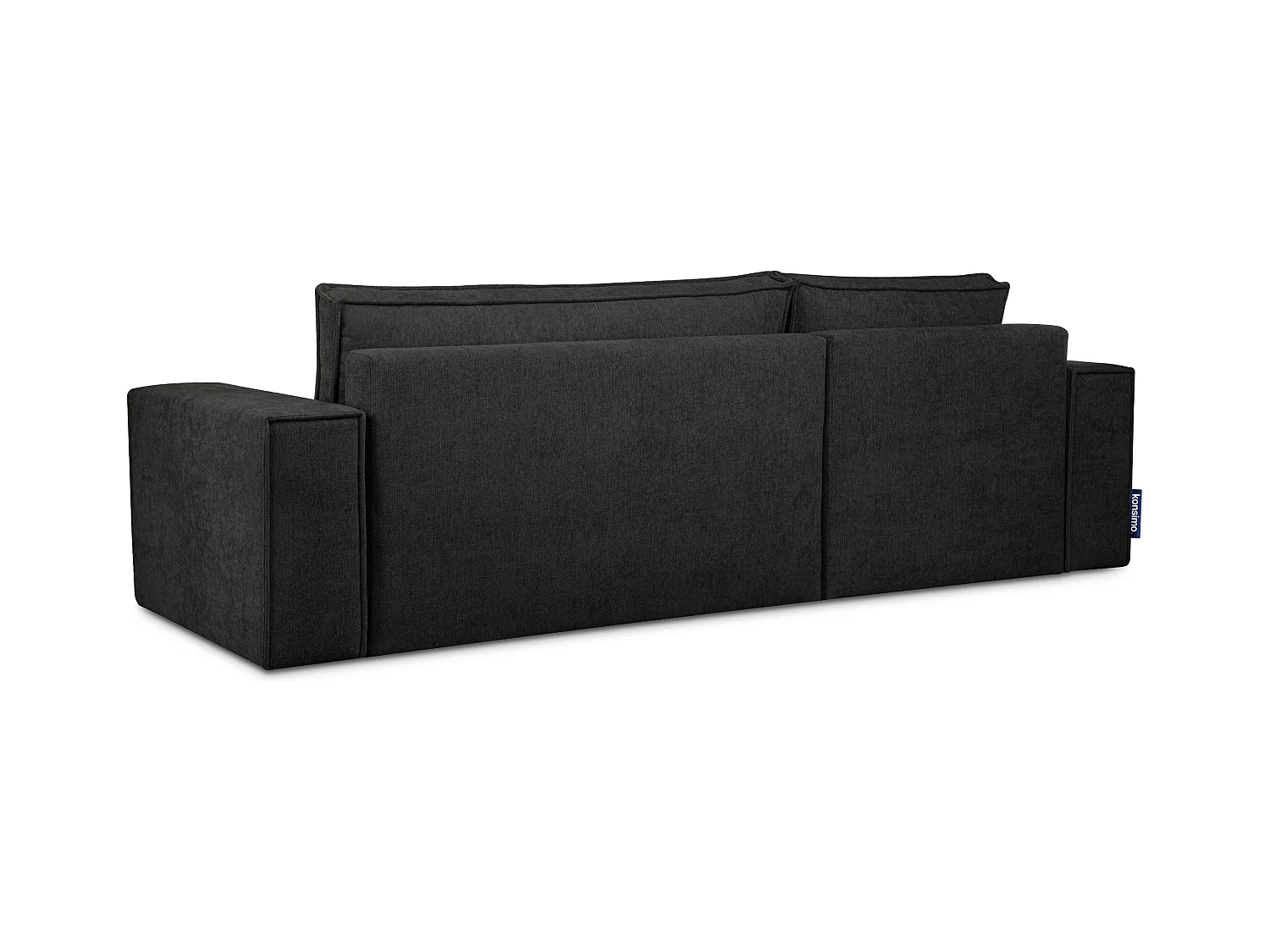 Canapé d'angle universel - gauche / droit - avec fonction couchage - avec coffre de rangement - Anthracite - NAPI II