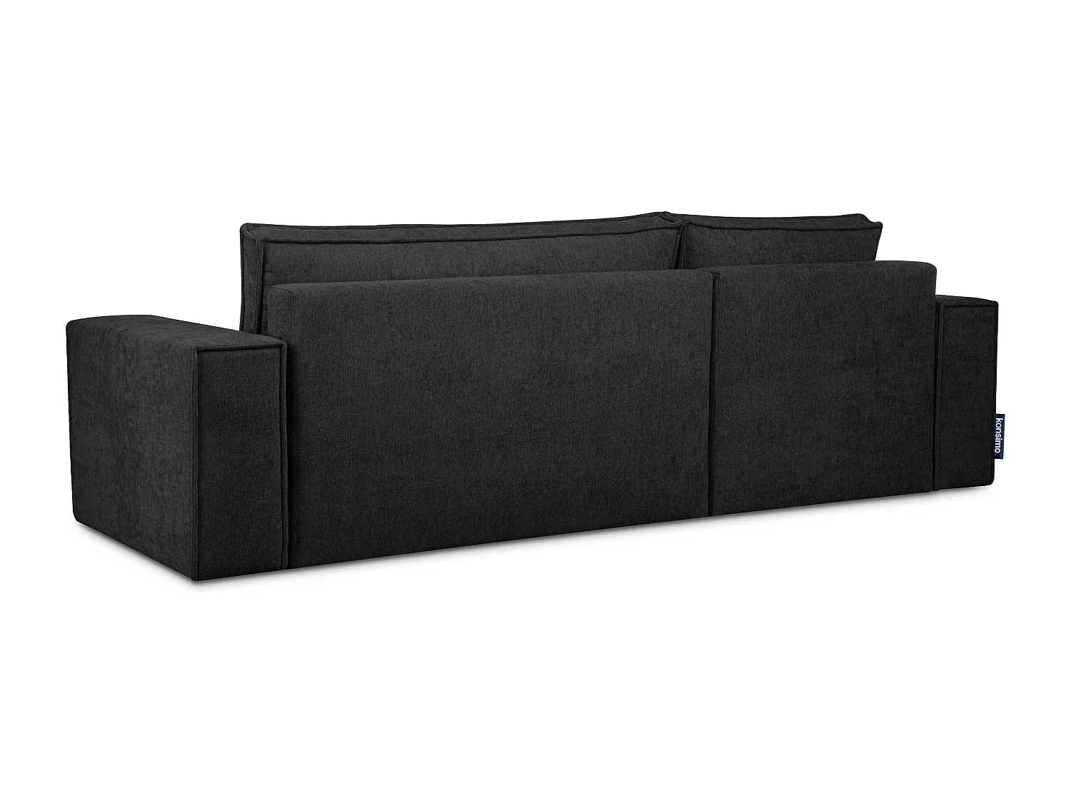 Canapé d'angle universel - gauche / droit - avec fonction couchage - avec coffre de rangement - Anthracite - NAPI II