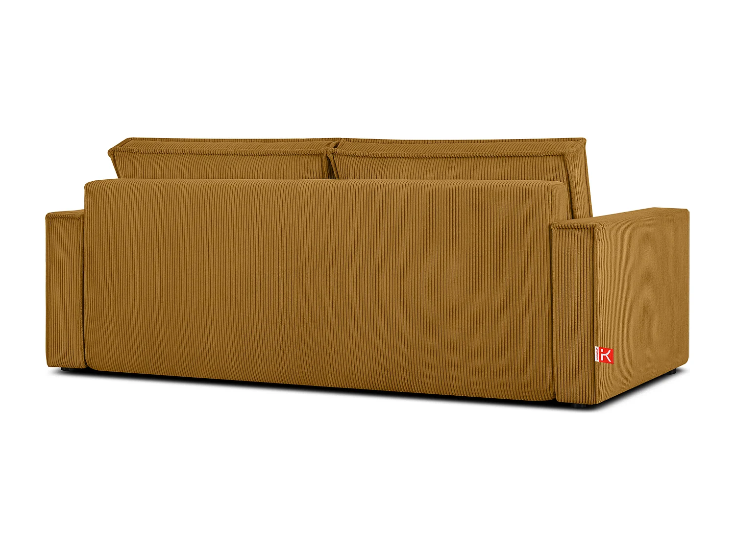 Canapé 3 places convertible - avec fonction couchage - avec coffre de rangement - Jaune - NAPI