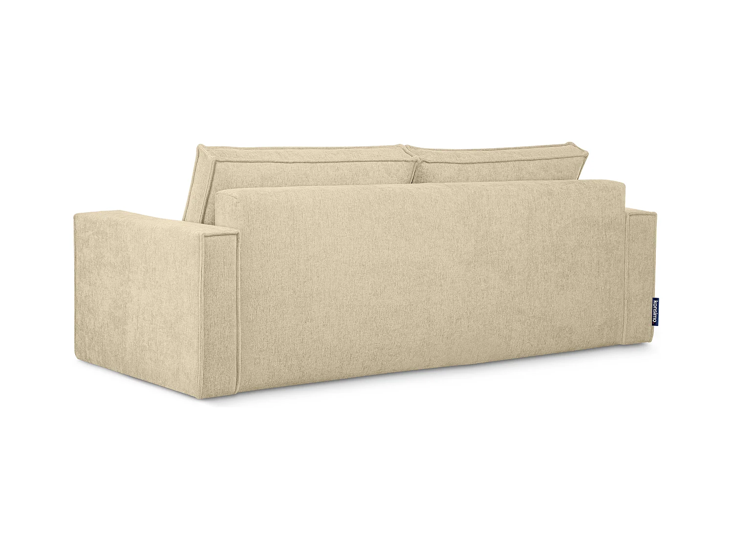 Canapé 3 places convertible - avec fonction couchage - avec coffre de rangement - Creme - NAPI II