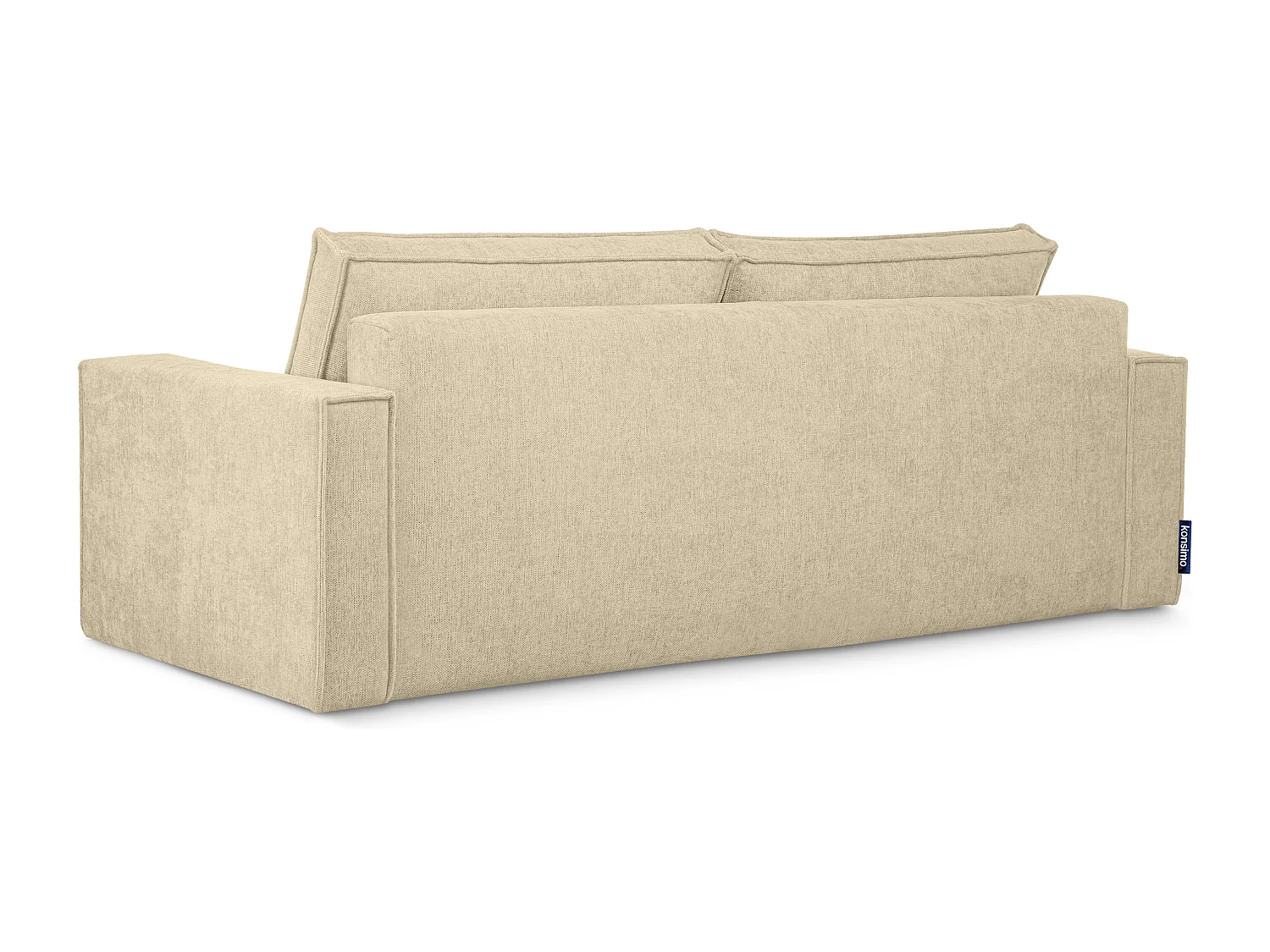 Canapé 3 places convertible - avec fonction couchage - avec coffre de rangement - Creme - NAPI II