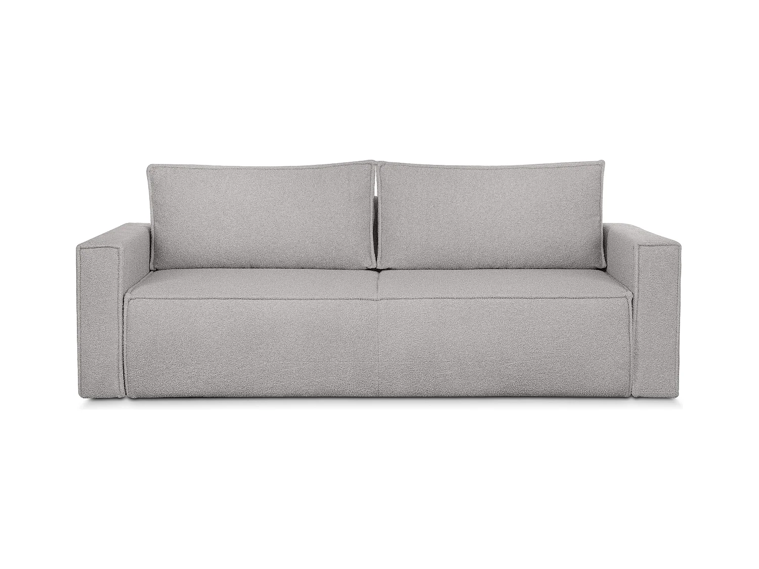 Canapé 3 places convertible - avec fonction couchage - avec coffre de rangement - Gris - NAPI II