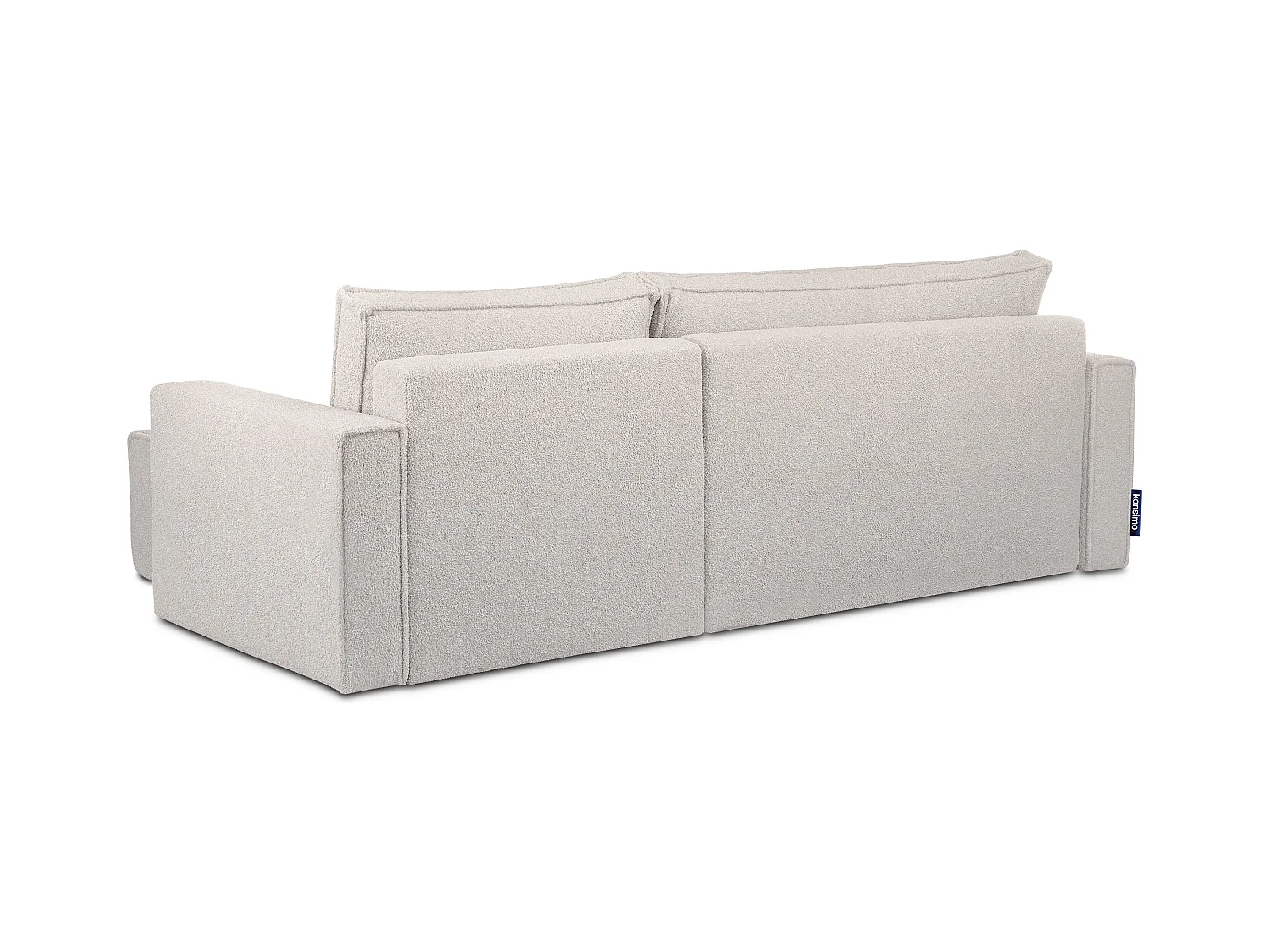 Canapé d'angle universel - gauche / droit - avec fonction couchage - avec coffre de rangement - Modern - blanc - NAPI II
