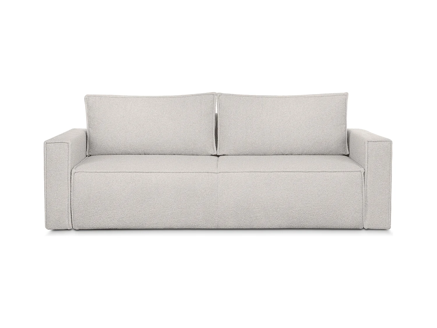 Canapé 3 places convertible - avec fonction couchage - avec coffre de rangement - blanc - NAPI II