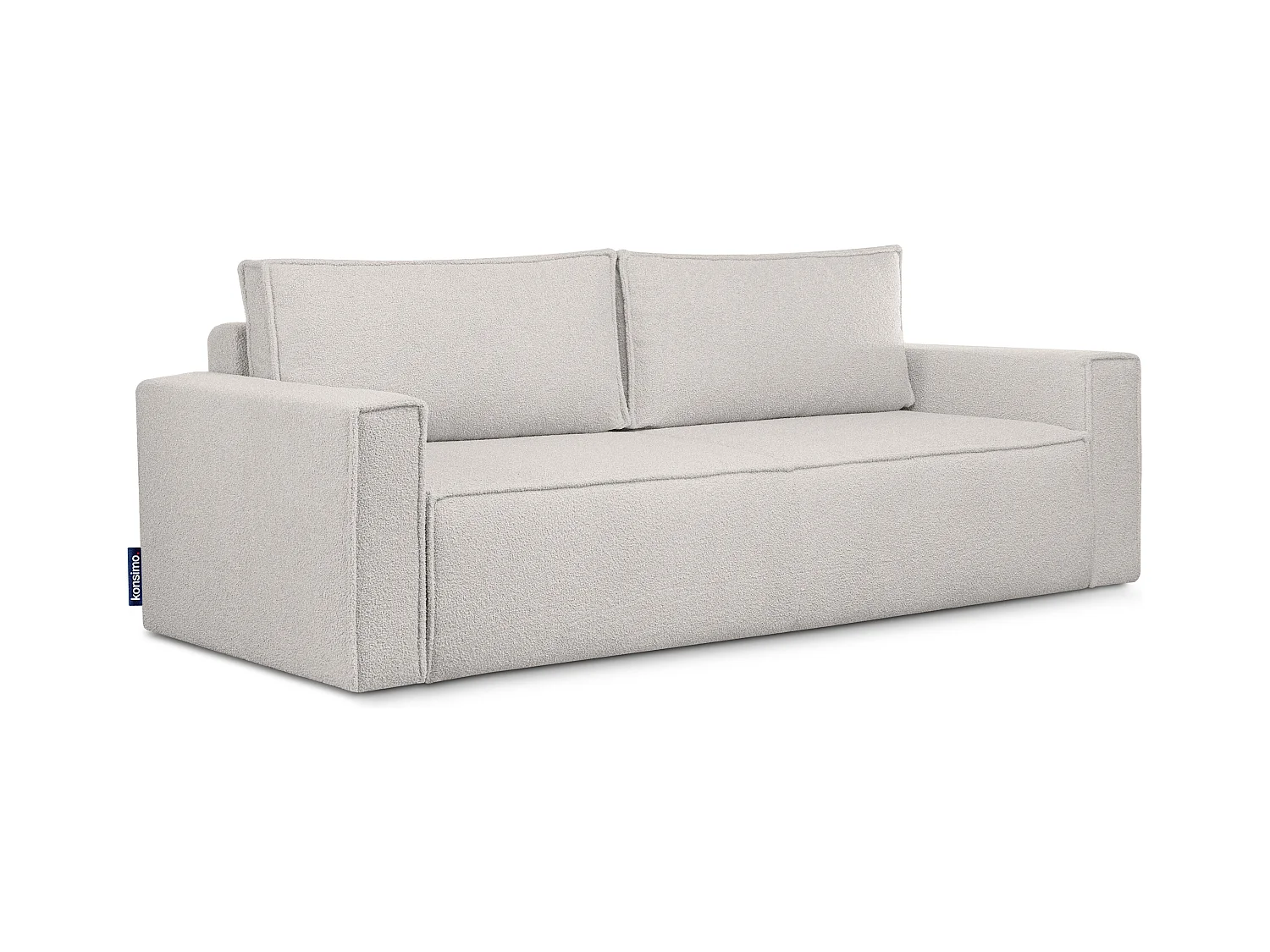 Canapé 3 places convertible - avec fonction couchage - avec coffre de rangement - blanc - NAPI II