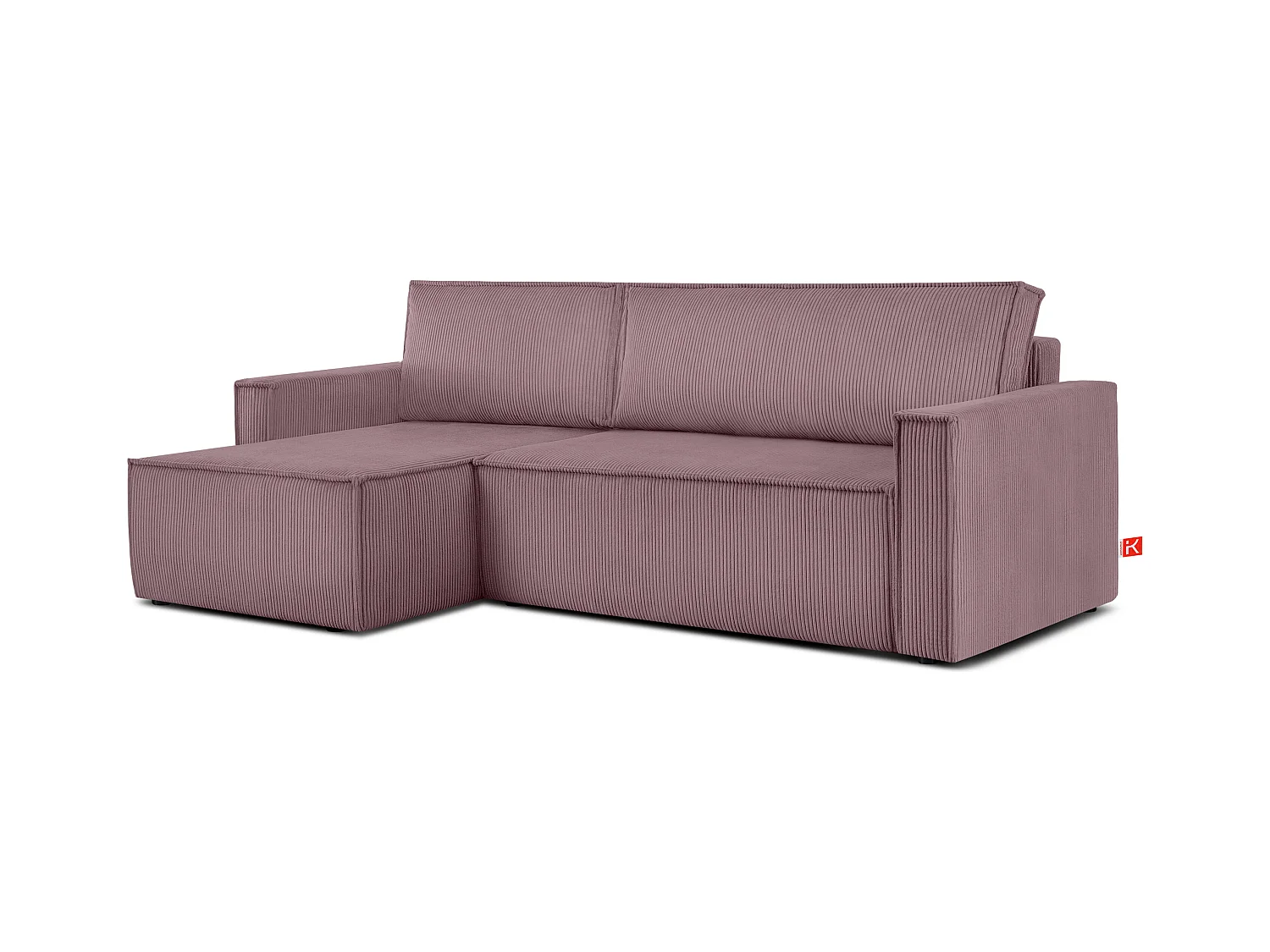 Canapé d'angle universel - gauche / droit - avec fonction couchage - avec coffre de rangementg - Lila - NAPI